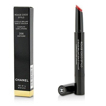 CHANEL ROUGE COCO STYLO COMPLETE CARE LIPSHINE - # 206 HISTOIRE  2G/0.07OZ