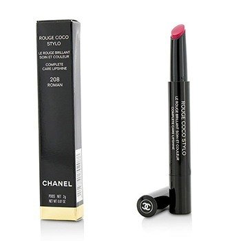 CHANEL ROUGE COCO STYLO COMPLETE CARE LIPSHINE - # 208 ROMAN  2G/0.07OZ