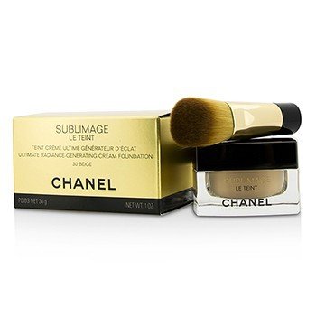 CHANEL SUBLIMAGE LE TEINT ULTIMATE RADIANCE GENERATING CREAM FOUNDATION - # 30 BEIGE  30G/1OZ