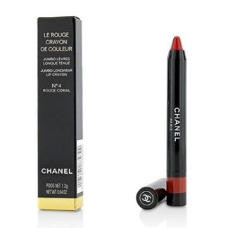 CHANEL LE ROUGE CRAYON DE COULEUR JUMBO LONGWEAR LIP CRAYON - # 4 ROUGE CORAIL 1.2G/0.04OZ