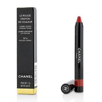 CHANEL LE ROUGE CRAYON DE COULEUR JUMBO LONGWEAR LIP CRAYON - # 4 ROUGE CORAIL  1.2G/0.04OZ