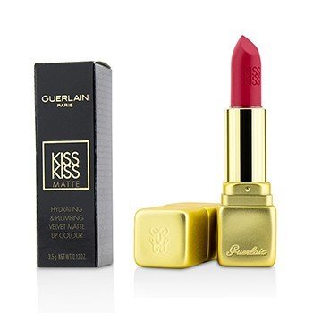 GUERLAIN KISSKISS MATTE HYDRATING MATTE LIP COLOUR - # M376 DARING PINK  3.5G/0.12OZ