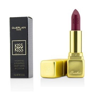 GUERLAIN KISSKISS MATTE HYDRATING MATTE LIP COLOUR - # M377 WILD PLUM  3.5G/0.12OZ