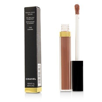 Chanel Rouge Coco Gel Gloss Brilliant 716 Caramel : : Beauty