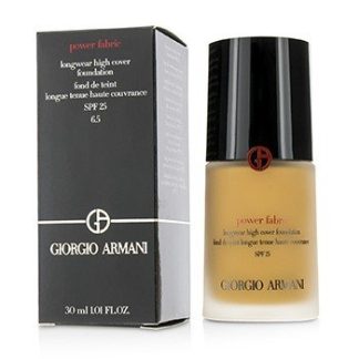 GIORGIO ARMANI POWER FABRIC LONGWEAR HIGH COVER FOUNDATION SPF 25 - # 6.5 (MEDIUM TAN, NEUTRAL)  30ML/1OZ
