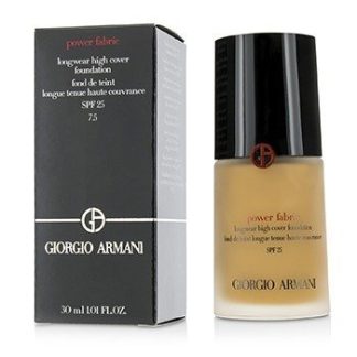 GIORGIO ARMANI POWER FABRIC LONGWEAR HIGH COVER FOUNDATION SPF 25 - # 7.5 (TAN, GOLDEN)  30ML/1OZ