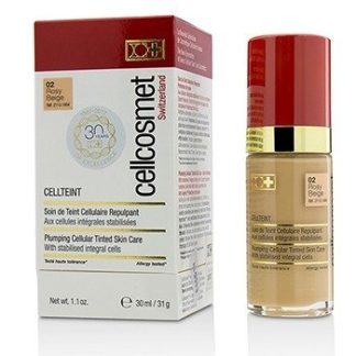 CELLCOSMET & CELLMEN CELLCOSMET CELLTEINT PLUMPING CELLULAR TINTED SKINCARE - #02 ROSY BEIGE 30ML/1.1OZ