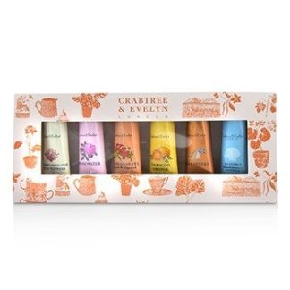 CRABTREE & EVELYN BESTSELLERS HAND THERAPY SIX-PIECE SET 6X25G/0.9OZ