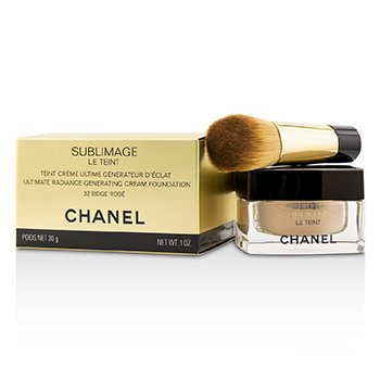 CHANEL SUBLIMAGE LE TEINT ULTIMATE RADIANCE GENERATING CREAM FOUNDATION - # 32 BEIGE ROSE  30G/1OZ