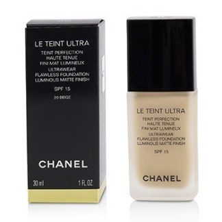 CHANEL LE TEINT ULTRA ULTRAWEAR FLAWLESS FOUNDATION LUMINOUS MATTE FINISH SPF15 - # 20 BEIGE 30ML/1OZ