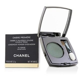 CHANEL OMBRE PREMIERE LONGWEAR POWDER EYESHADOW - # 18 VERDE (SATIN) 2.2G/0.08OZ