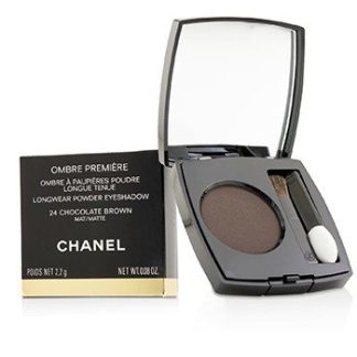 CHANEL OMBRE PREMIERE LONGWEAR POWDER EYESHADOW - # 24 CHOCOLATE BROWN (MATTE) 2.2G/0.08OZ