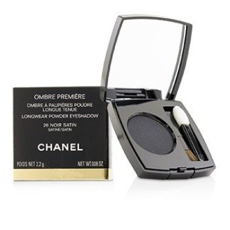 CHANEL OMBRE PREMIERE LONGWEAR POWDER EYESHADOW - # 26 NOIR SATIN (SATIN) 2.2G/0.08OZ