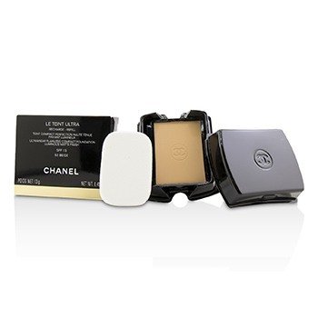 CHANEL LE TEINT ULTRA ULTRAWEAR FLAWLESS COMPACT FOUNDATION LUMINOUS MATTE FINISH SPF15 REFILL - # 50 BEIGE  13G/0.45OZ