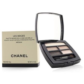 CHANEL LES BEIGES HEALTHY GLOW NATURAL EYESHADOW PALETTE - # MEDIUM  4.5G/0.16OZ