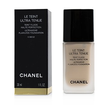 CHANEL LE TEINT ULTRA TENUE ULTRAWEAR FLAWLESS FOUNDATION - # 10 BEIGE  30ML/1OZ