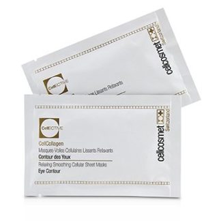 CELLCOSMET & CELLMEN CELLCOSMET CELLECTIVE CELLCOLLAGEN EYE CONTOUR RELAXING SMOOTHING CELLULAR SHEET MASKS 5X2PATCHS