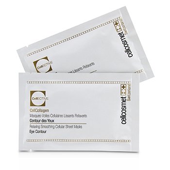 CELLCOSMET &AMP; CELLMEN CELLCOSMET CELLECTIVE CELLCOLLAGEN EYE CONTOUR RELAXING SMOOTHING CELLULAR SHEET MASKS  5X2PATCHS