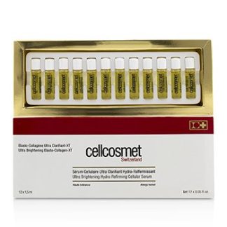 CELLCOSMET & CELLMEN CELLCOSMET ULTRA BRIGHTENING ELASTO-COLLAGEN-XT (ULTRA BRIGHTENING HYDRA-REFIRMING CELLULAR SERUM) - BOX SLIGHTLY DAMAGED 12X1.5ML/0.05OZ