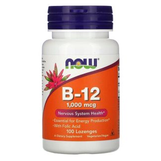 NOW Foods, B-12, 1,000 mcg, 100 Lozenges
