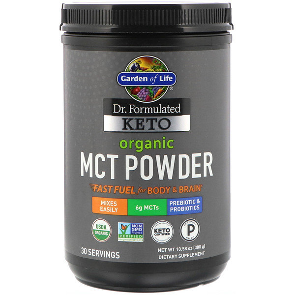 Garden of Life, Dr. Formulated Keto, Organic MCT Powder, 10 Garden of Life, Dr. Formulated Keto, Organic MCT Powder, 10.58 oz (300 g)
