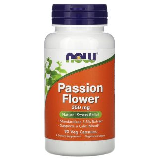 NOW Foods, Passion Flower, 350 mg, 90 Veg Capsules