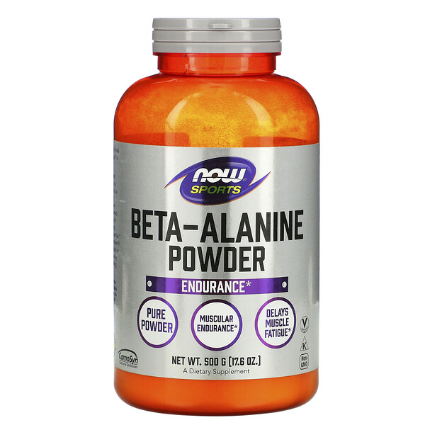 NOW Foods, Sports, Beta-Alanine, Pure Powder, 17 NOW Foods, Sports, Beta-Alanine, Pure Powder, 17.6 oz (500 g)