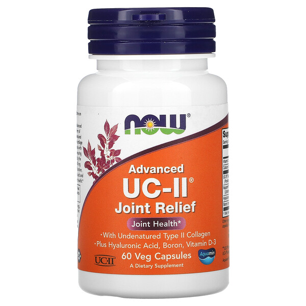 NOW Foods, Advanced UC-II Joint Relief, 60 Veg Capsules 1 NOW Foods, Advanced UC-II Joint Relief, 60 Veg Capsules