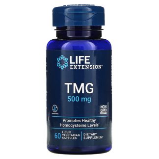Life Extension, TMG, 500 mg, 60 Liquid Vegetarian Capsules