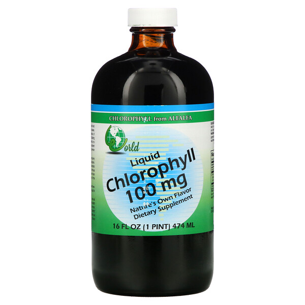 World Organic, Liquid Chlorophyll, 100 mg, 16 fl oz (474 ml) 1 World Organic, Liquid Chlorophyll, 100 mg, 16 fl oz (474 ml)