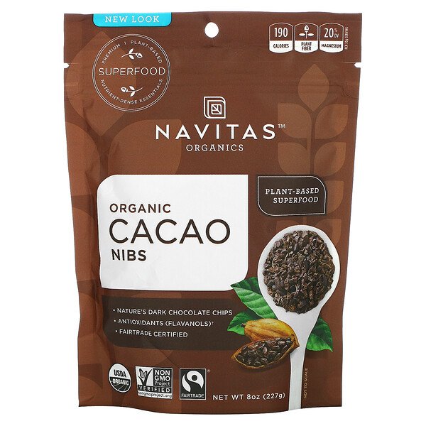 Navitas Organics, Organic Cacao Nibs, 8 oz (227 g) 1 Navitas Organics, Organic Cacao Nibs, 8 oz (227 g)