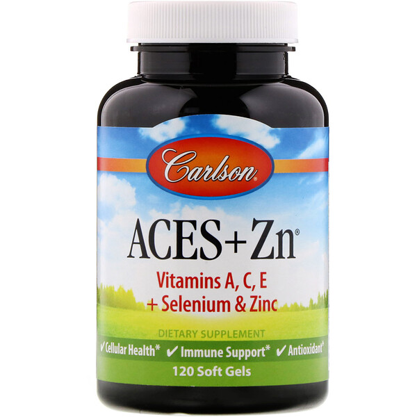 Carlson Labs, Aces + Zn, 120 Soft Gels 1 Carlson Labs, Aces + Zn, 120 Soft Gels