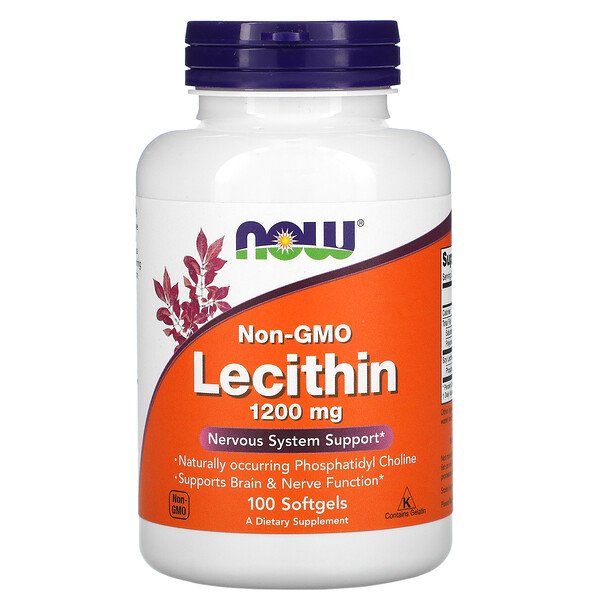 NOW Foods, Lecithin, 1200 mg, 100 SoftgelsSingapore