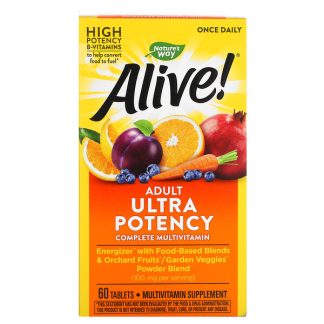 Nature's Way, Alive! Adult Ultra Potency Complete Multivitamin, 60 Tablets