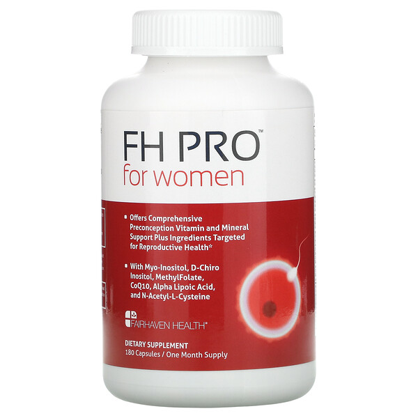 Fairhaven Health, FH Pro for Women, Clinical-Grade Fertility Supplement, 180 Capsules 1 Fairhaven Health, FH Pro for Women, Clinical-Grade Fertility Supplement, 180 Capsules