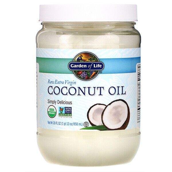 Garden of Life, Raw Extra Virgin Coconut Oil, 29 fl oz (858 ml) 1 Garden of Life, Raw Extra Virgin Coconut Oil, 29 fl oz (858 ml)