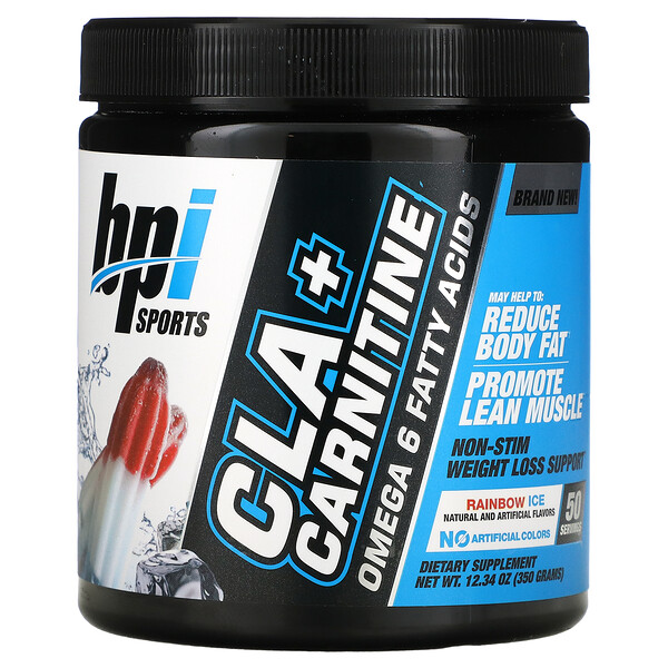 BPI Sports, CLA + Carnitine, Rainbow Ice, 12 BPI Sports, CLA + Carnitine, Rainbow Ice, 12.34 oz (350 g)