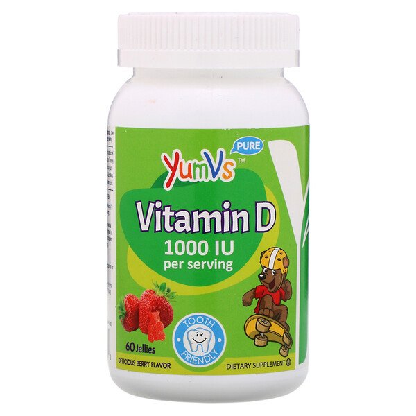YumV's, Vitamin D, Delicious Berry Flavor, 1,000 IU, 60 Jellies 1 YumV's, Vitamin D, Delicious Berry Flavor, 1,000 IU, 60 Jellies