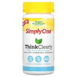 Super Nutrition, SimplyOne, Think Clearly, 30 Tablets