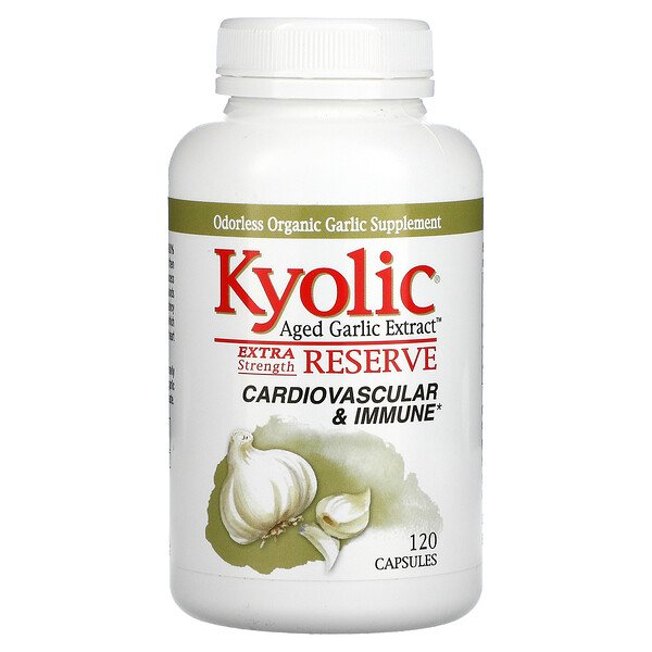 Kyolic, Aged Garlic Extract, Extra Strength Reserve, 120 Capsules 1 Kyolic, Aged Garlic Extract, Extra Strength Reserve, 120 Capsules