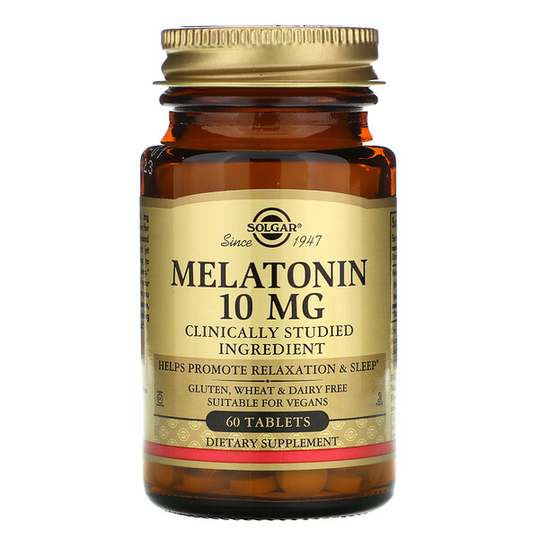 Solgar, Melatonin, 10 mg, 60 Tablets 1 Solgar, Melatonin, 10 mg, 60 Tablets