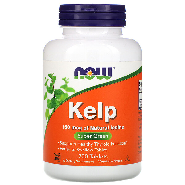 NOW Foods, Kelp, 150 mcg, 200 Tablets 1 NOW Foods, Kelp, 150 mcg, 200 Tablets