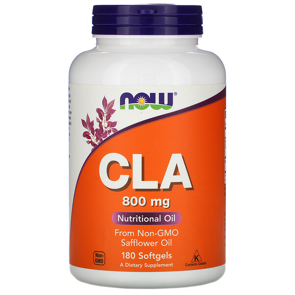 NOW Foods, CLA, 800 mg, 180 Softgels 1 NOW Foods, CLA, 800 mg, 180 Softgels