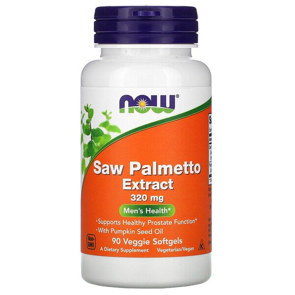 NOW Foods, Saw Palmetto Extract, Men's Health, 320 mg, 90 Veggie Softgels 1 NOW Foods, Saw Palmetto Extract, Men's Health, 320 mg, 90 Veggie Softgels