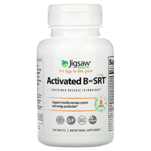 Jigsaw Health, Activated B w/SRT, 120 TabletsSingapore
