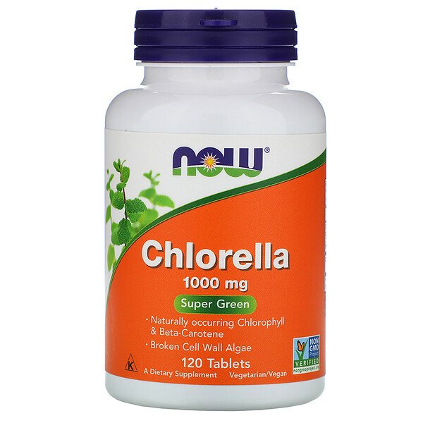 NOW Foods, Chlorella, 1,000 mg, 120 Tablets 1 NOW Foods, Chlorella, 1,000 mg, 120 Tablets