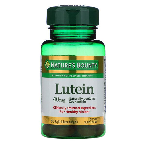 Nature's Bounty, Lutein, 40 mg, 30 Rapid Release Softgels 1 Nature's Bounty, Lutein, 40 mg, 30 Rapid Release Softgels