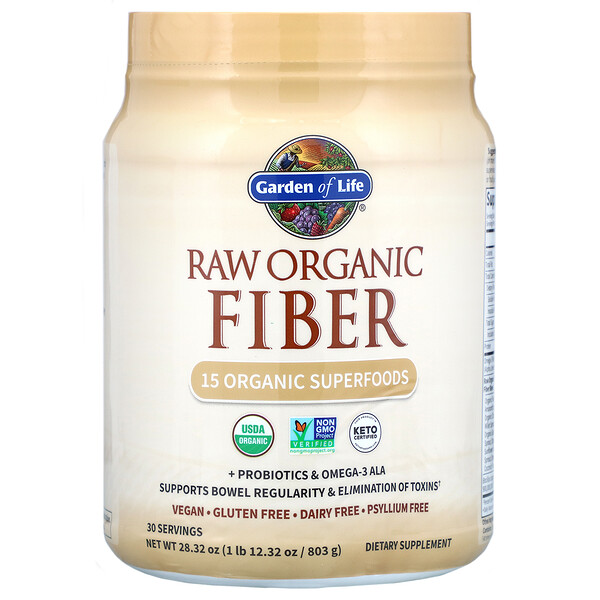 Garden of Life, RAW Organic Fiber, 1 lb (803 g) 1 Garden of Life, RAW Organic Fiber, 1 lb (803 g)