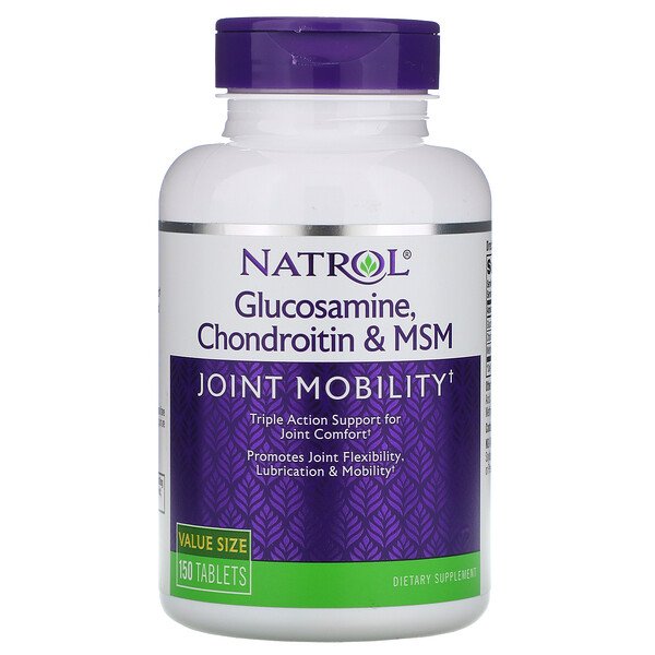 Natrol, Glucosamine, Chondroitin & MSM, 150 TabletsSingapore