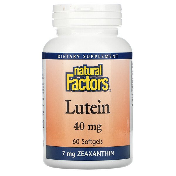 Natural Factors, Lutein, 40 mg, 60 Softgels 1 Natural Factors, Lutein, 40 mg, 60 Softgels